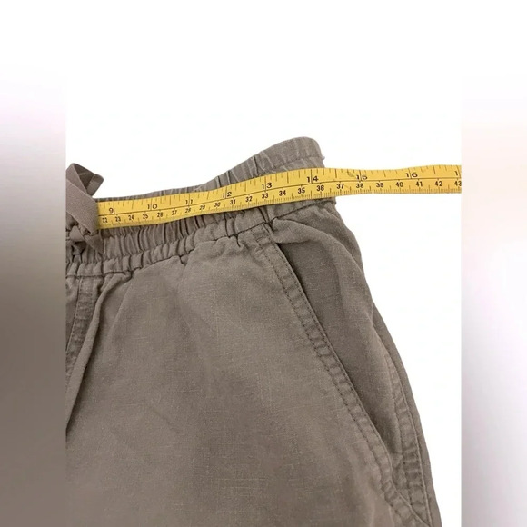 Point Sur J Crew Gray Linen Blend Jogger Pants Beach Coastal Sz 2 - Picture 5 of 10